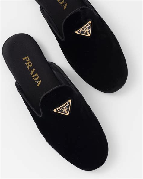 prada smoking slippers|Prada fuzzy slippers.